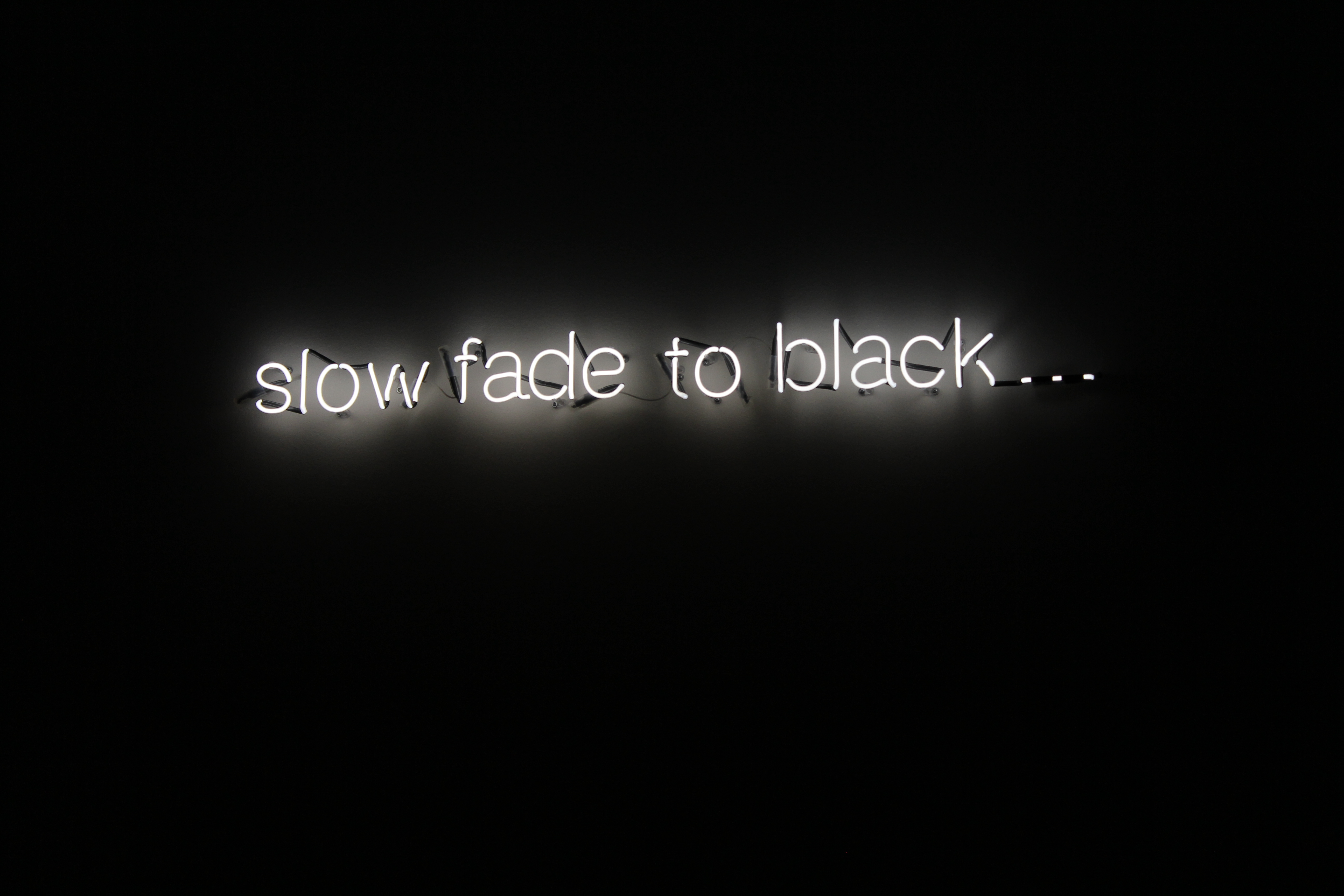 Neon on black background