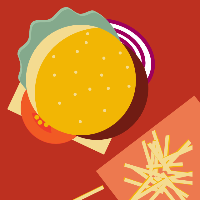 icone Burger flat design